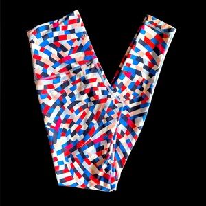 Lululemon Wunder Under Colorful Geometric Leggings